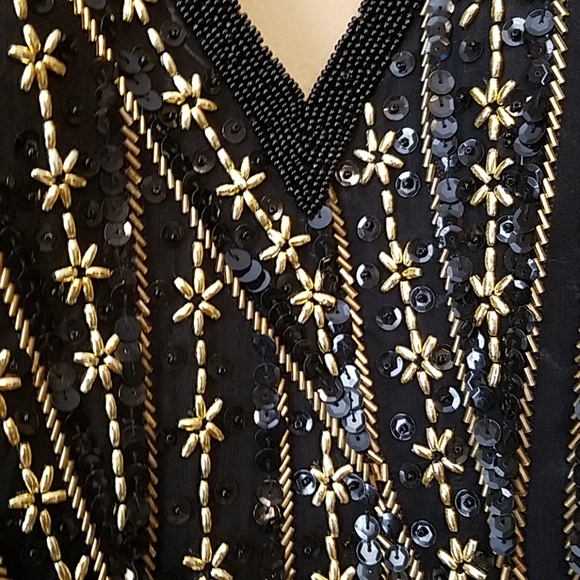 Ath Day Pinky Creation  sequenced long dress - Picture 3 of 7